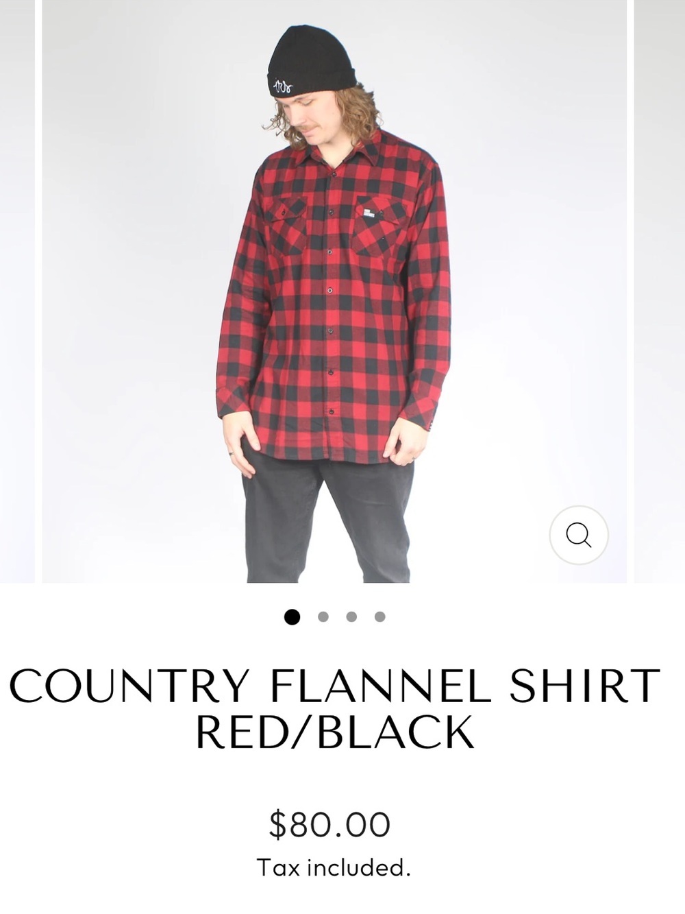 I Ride Sideways‎ Red Black Plaid Cotton Flannel Shirt Riding Gear Motorcycle M